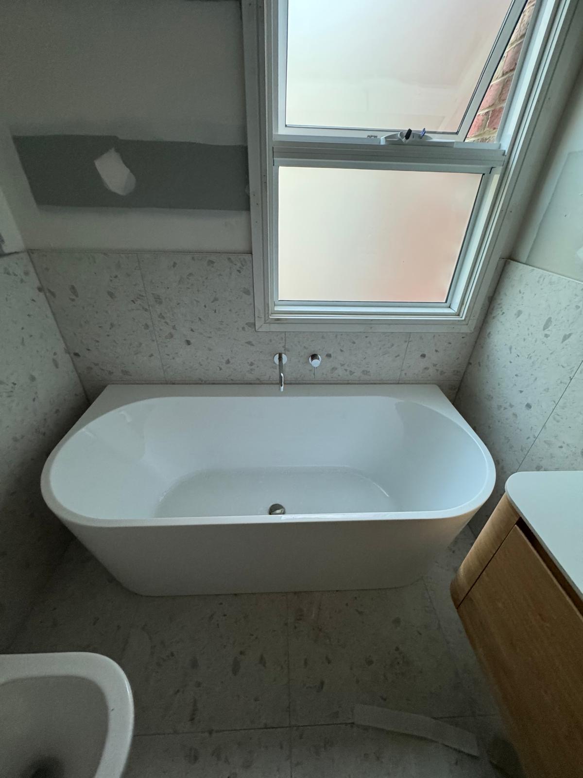 Completed plumbing work by M & A Roofing and Plumbing